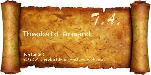 Theobald Armand névjegykártya